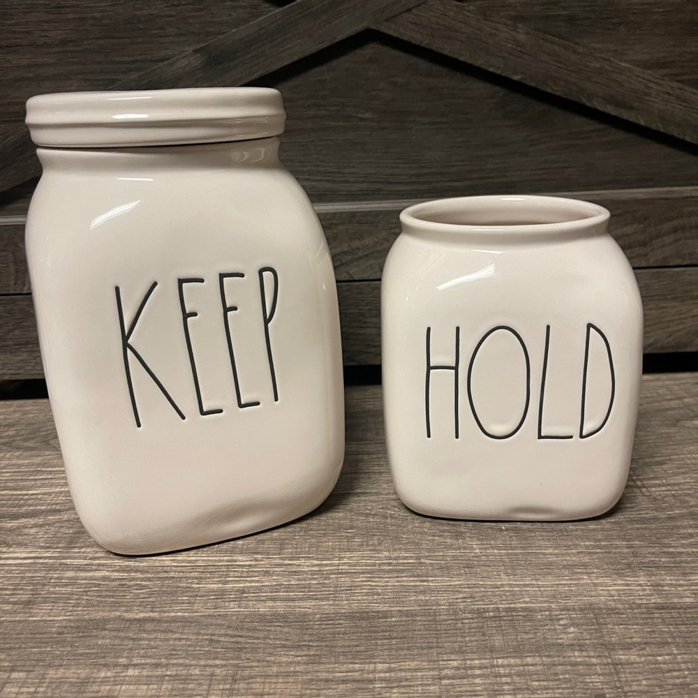 Rae Dunn KEEP & HOLD Canister 🇺🇸